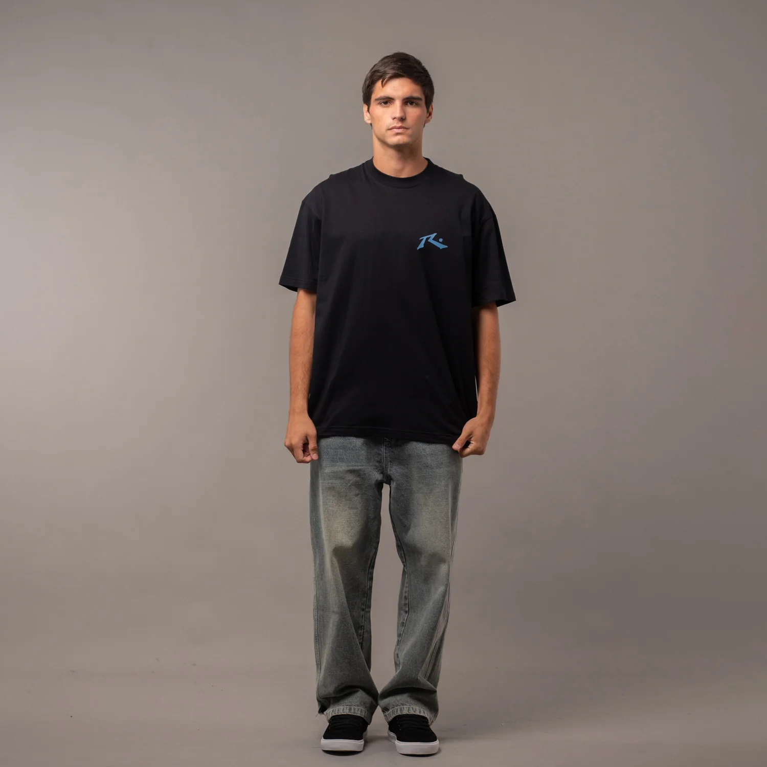 Remera Competition X Black/Atlantic Blue - Image 5