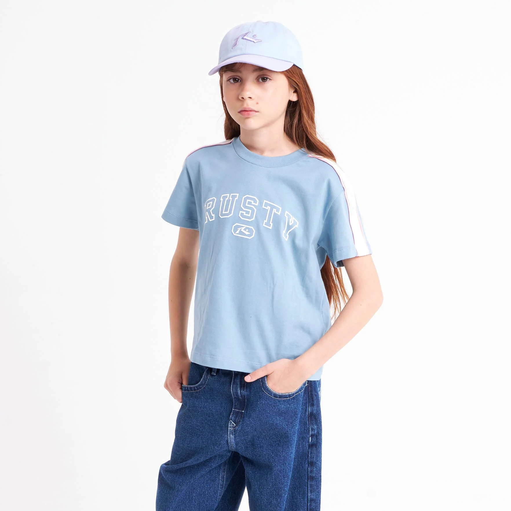 Remera Glacier Team Varsity Standard Girls Glacier Lake - Image 3