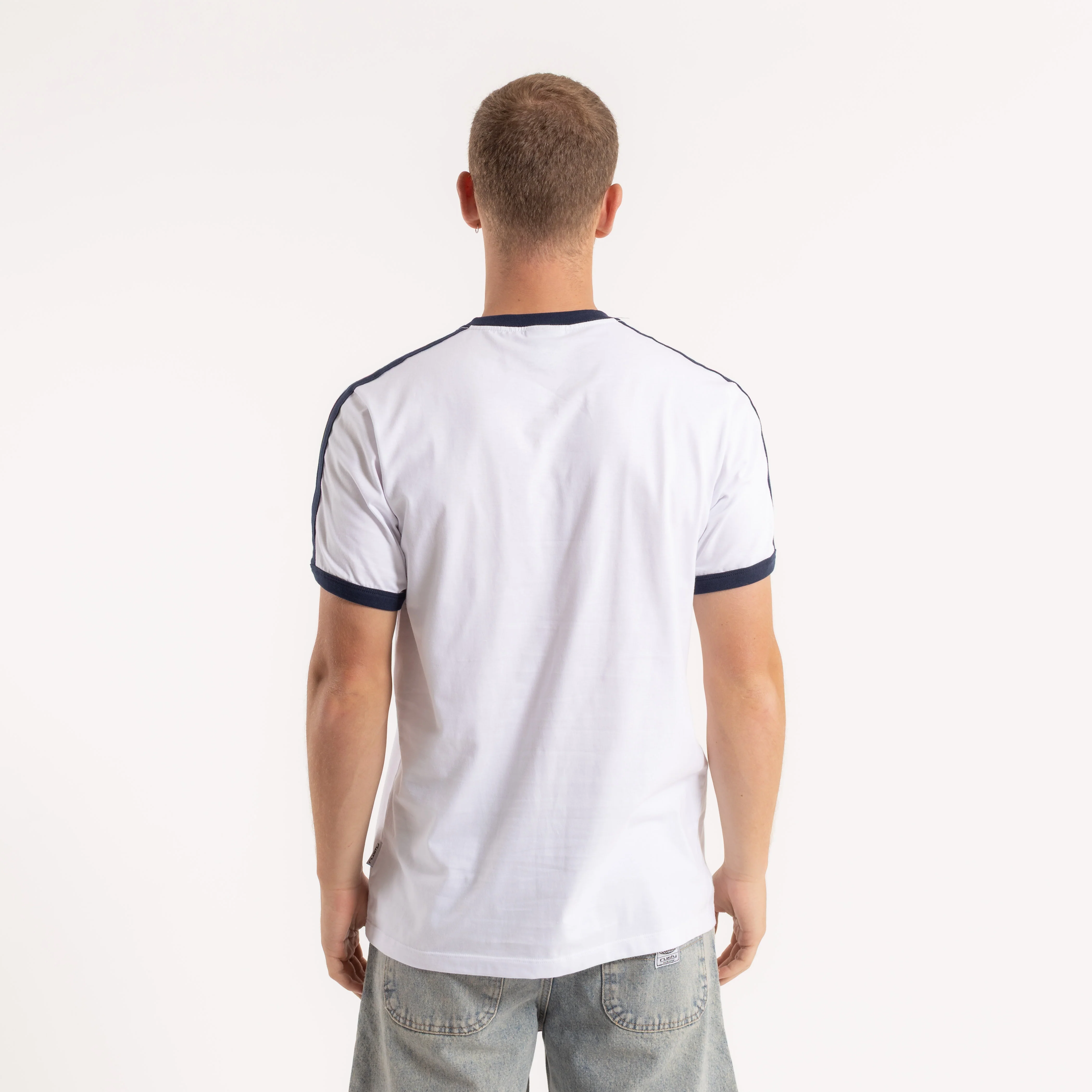 Remera Poppa White/Navy Blue - Image 4