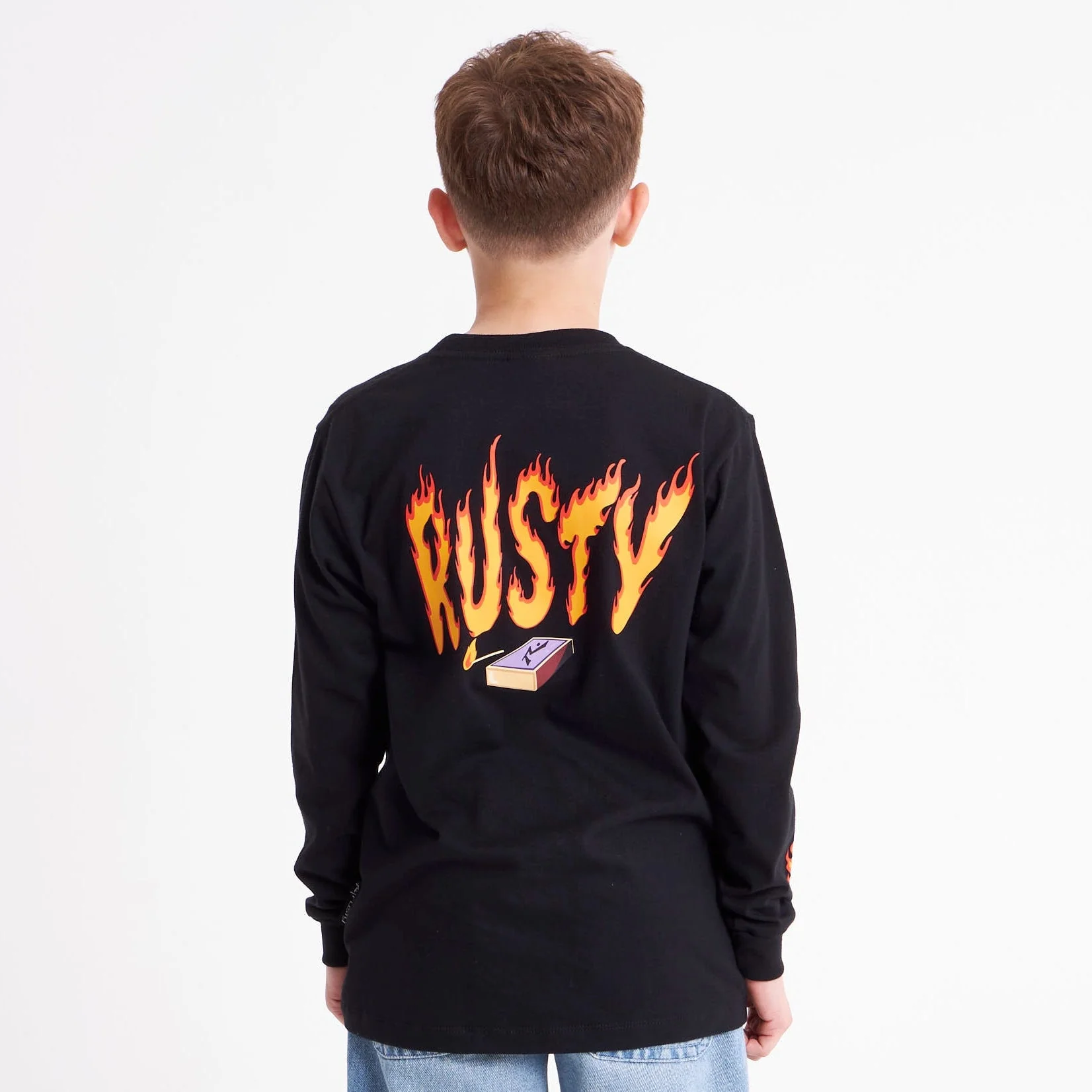 Remera On Fire Junior Black - Image 5