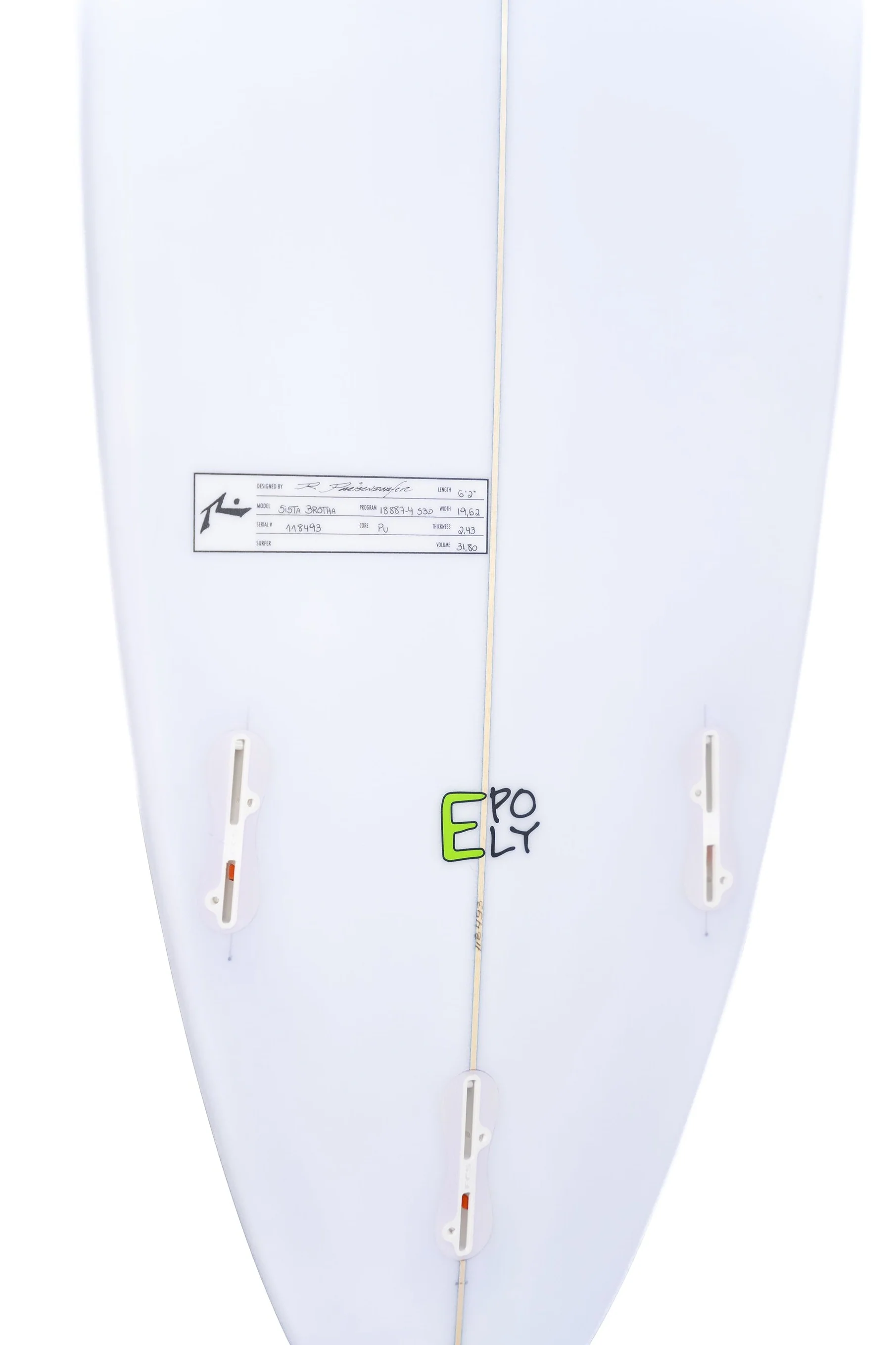 Surfboard Rusty Sista Brotha 6' 2" - Image 3